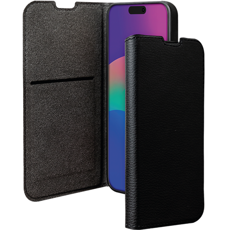 Folio iPhone Air Wallet Fonction Stand Noir - Certifié GRS Bigben