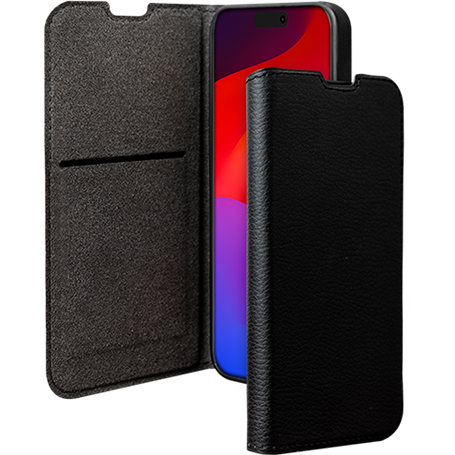 Folio iPhone 17 Pro Wallet Fonction Stand Noir - Certifié GRS Bigben