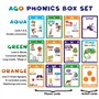 AGO Phonics: 3 Jeux de Cartes pour Apprendre l'anglais. Jeu educatif de Cartes mentales pour découvrir Le vocabulaire Anglais Co