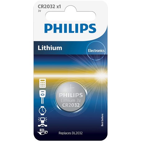 Philips CR2032 Pile bouton Lithium