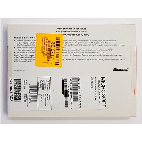 Windows Vista Business 64 Bit OEM [import allemand]