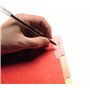 Exacompta - Réf. 604E - Paquet de 10 intercalaires pour fiches bristol en vértiable carte lustrée souple 225g/m2 FSC® avec 4 ong