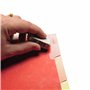 Exacompta - Réf. 604E - Paquet de 10 intercalaires pour fiches bristol en vértiable carte lustrée souple 225g/m2 FSC® avec 4 ong
