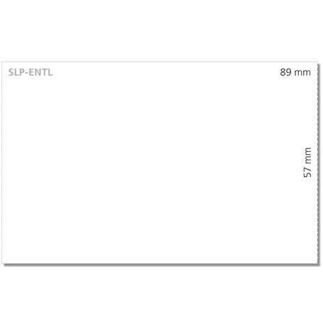 Seiko Instruments SLP-ENTL Rouleau de 250 grandes étiquettes pour badge 57 mm x 89 mm Blanc
