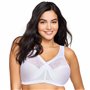 Glamorise Femme Magiclift Grand #1000 Soutien gorge de maintien sans armature, Blanc, 130E EU