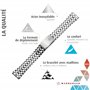 MARBURGER Bracelet De Montre 18mm Métal Argent - Kit De Montage D'outils 88001180020