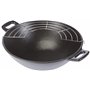 Kela 77747 set wok 5 pièces, fonte, diamètre 24 cm, contenance 3 litres, ‘Set wok Mini’