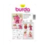 Burda B7753 Patron de Couture Habits de Poupée 19 x 13 cm