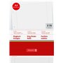 Brunnen 1066928 Lot de 50 feuillets mobiles A4 petits carreaux avec marges Réglure 28 70 g/m²