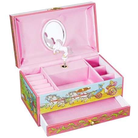 Goki - 2041888 - Boîte À Musique - Cheval Avec Tiroir