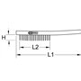 KS Tools 201.2306 Brosse métallique brins en acier trempé 290 mm