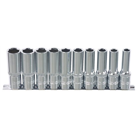 KS Tools 918.0610 Jeu de douilles 6 pans 1/4'' CHROMEplus 10 pièces