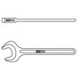 KS Tools 517.0546 Clé à fourche simple brunie 46 mm