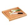 Zeller 2057793 Planche à Découper avec Rebord en Bambou Marron 50 x 40 x 4