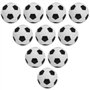 EYEPOWER Balles Baby Foot Ensemble de 10 pièces | Balle en Plastique Dur antidérapant 31mm 16g | Ballons de Football en Miniatur