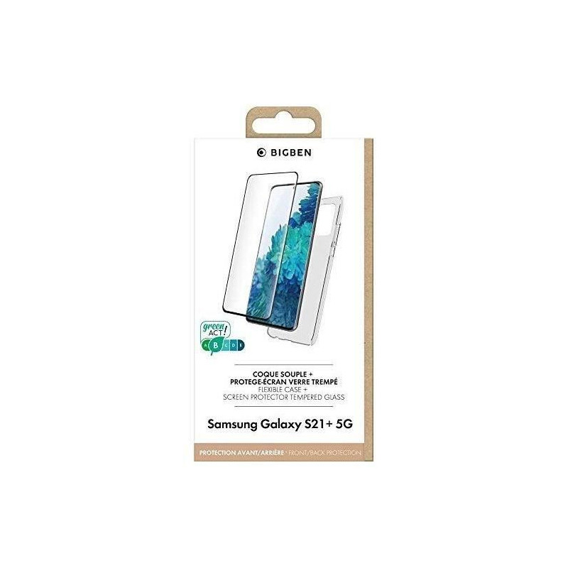 Pack Coque Silitrans + Verre trempé 2.5D S21 Plus