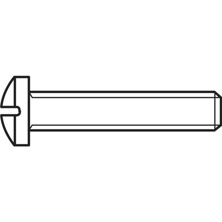 Vis à tête bombée TOOLCRAFT 815470 100 pc(s) M4 10 mm tête bombée cruciforme Philips acier N/A