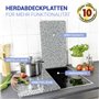 WENKO Plaque de Recouvrement Universelle Mod. Granit, réglable en hauteur pour tout type de cuisinière, planche à découper et pr
