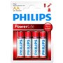 Philips - Power Alkaline - AA Batterie - Pack de 4