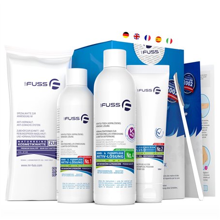 Mr. Fuss Kit de démarrage - 5 pièces - Pour éliminer les callosités