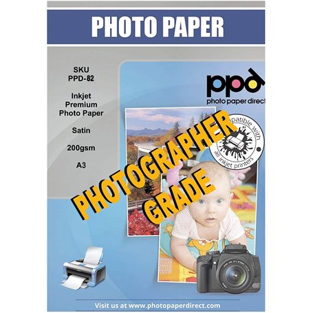 PPD A3 x 50 Feuilles Papiers Photo Super Premium Satiné