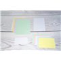 Exacompta - Réf. 10809SE - Paquet de 100 fiches bristol lignées non perforées - sous film - compatibles avec imprimante jet d'en
