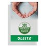 Leitz-pochette plastique transparentes en polypropylène standard format a4 grainé-transparent-lot de 10