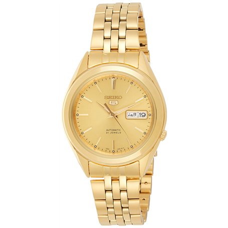 Seiko SNKL28 Montre Bracelet en Acier Inoxydable Doré