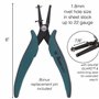 Beadsmith PLHP-18 en m-tal Trou Pinces Punch avec Garde Jauge et remplacement Pin-1.8mm -1 - 14 pouces