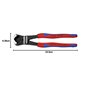 KNIPEX 61 02 200 Coupe-boulons Force Élevée Poignée Confort