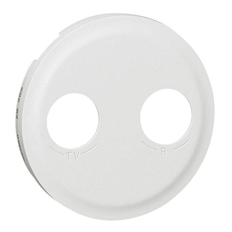 enjoliveur - prise télévision + radio - legrand céliane - blanc