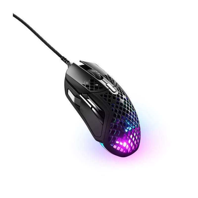 Souris SteelSeries Aerox 5 Noir Jeux Lumières LED Avec câble