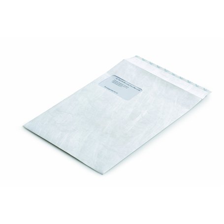 Tyvek 67176 Enveloppe épaisse pour envoi postal Format C4 Avec fenêtre et fermeture autocollante Indéchirable et imperméable à l