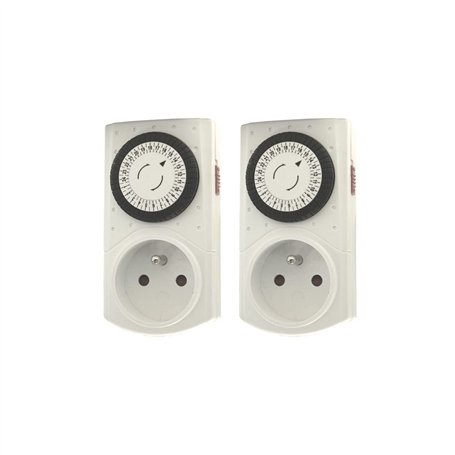 Chacon Set de 2 Programmateurs Mécaniques 3500 W