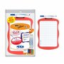 BIC Velleda Ardoise Ecolier Double Face Effaçable à Sec (20 x31 cm) avec 4 Feutres Effaçables à Sec et Effacette - Lot de 1 - co