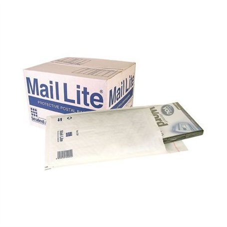 (Lot de 50) K/7 K7 350 x 470 mm Mail Lite Sealed Air Sacs Enveloppes à bulles Mail postal Blanc [équivalent à bulles 350 x 470 m
