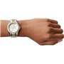 Fossil Montre pour femmes Riley, mouvement quartz multifonctions, 38mm 2T Boîtier en acier inoxydable argenté/doré avec bracelet
