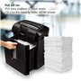 Fellowes 63CB destructeur de papier Destruction croisée 23 cm Noir - Destructeurs de papier (Destruction croisée, 23 cm, 4 x 50