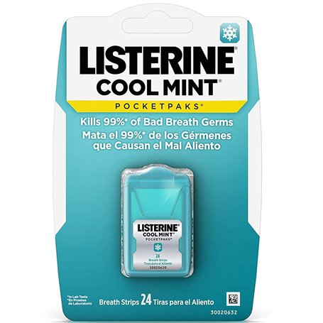 Listerine Pocketpaks Cool Mint Breath Strips