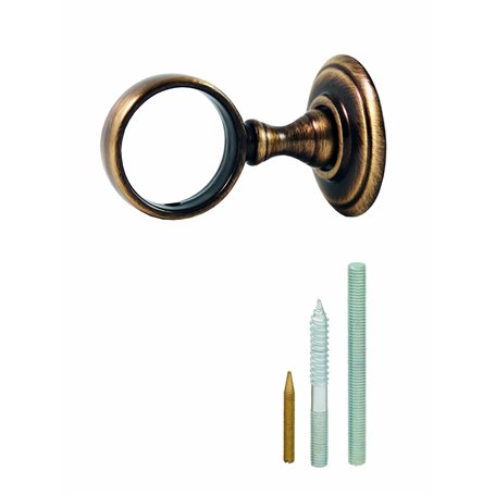 Chapuis AR1 Anneau laiton patiné verni - diamètre intérieur : 35 mm - Pour corde diamètre 32mm