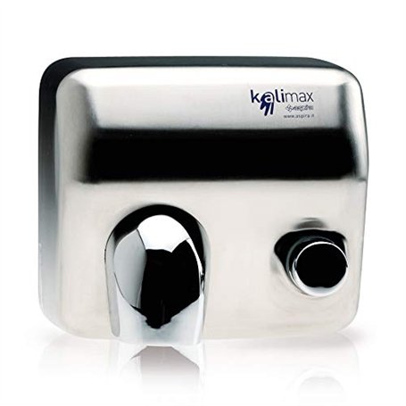 Sèche-mains professionnel avec bouton en acier satiné modèle Kalimax 25P-VB