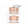 TRW GDB1903 Kit De Plaquettes De Frein Frein à Disque COTEC pour Renault Master III Fourgon (FV) 2010 - Essieu Arrière et autres