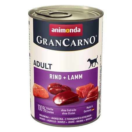 Animonda Nourriture pour Chient Gran Carno - Bœuf + agneau - 6 x 400 g
