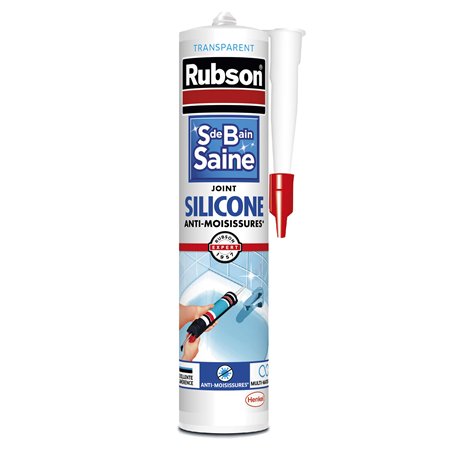 RUBSON Mastic Sanitaires SDB Saine Mastic Translucide Cart 280ml