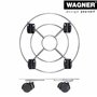 Wagner Support à roulettes pour Pot de Fleur Chrome Ø 30 x 6,5 cm I Porte Plante pour l'intérieur, Chrome I Support Roulant pour