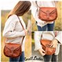 Gusti Sac cuir - Evelyn Sac a main Femme Sac bandouliere Sacoche Marron Cuir