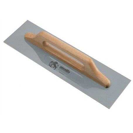 AUSONIA - 42080 TALOCHE POUR STUC AVEC LAME EN ACIER 48X14 FIXÉE PAR DES RIVETS AU MANCHE EN BOIS
