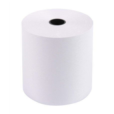 Exacompta - Réf. 40713E - Lot de 10 bobines pour machine à calculer et caisse 70x70 mm - 1 pli offset économique 60g/m2. - Métra