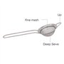 Passoire à thé – Tamis à thé en vrac – 6,7 cm de diamètre – Petit ustensile de cuisine en métal – Mini tamis à mailles avec poig