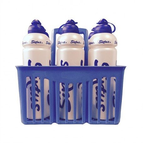 Sixtus Panier porte-bidons avec 6 gourdes Sixtus de 1 l